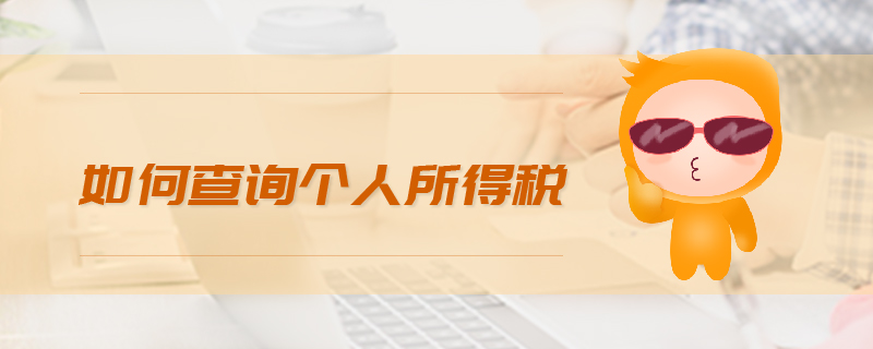 如何查询个人所得税 如何查询个人所得税