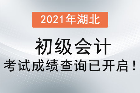 2021年湖北省咸宁初级会计考试成绩查询已开启！