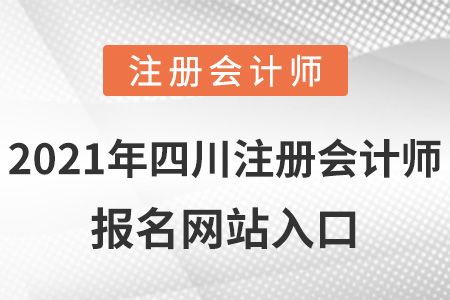 2021年四川省攀枝花注册会计师报名网站入口