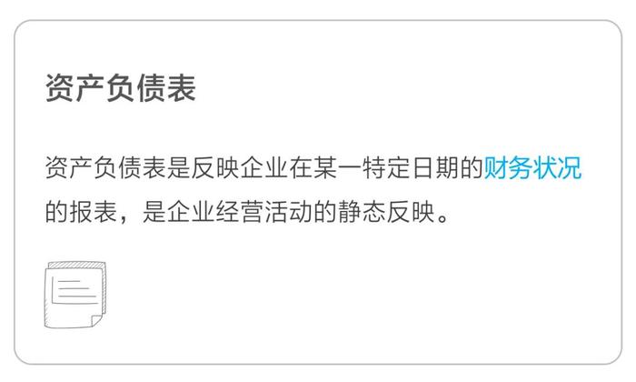 资产负债表 资产负债表