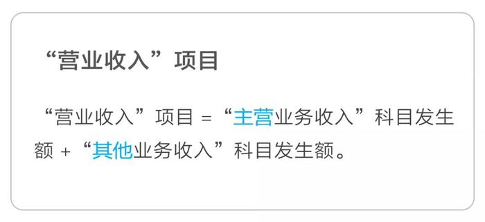 营业收入项目 营业收入项目