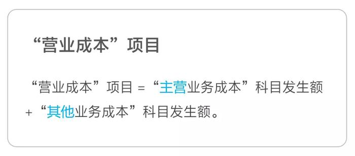 营业成本项目 营业成本项目