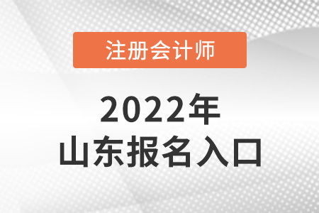 2022年山东注会考试报名入口是什么? 2022年山东注会考试报名入口是什么?
