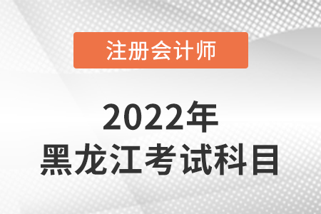 2022年黑龙江省牡丹江注册会计师延考考试科目