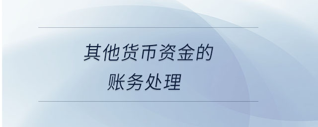 其他货币资金的账务处理 其他货币资金的账务处理