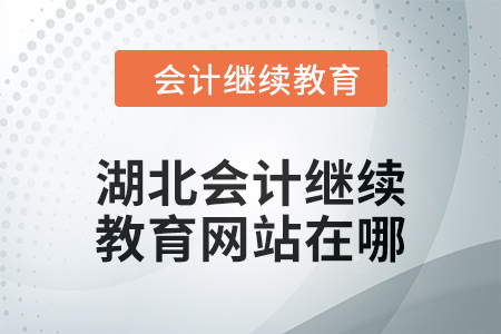 2025年湖北会计继续教育网站在哪？