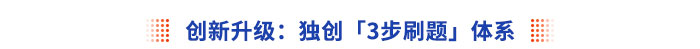 创新升级：独创「3步刷题」体系