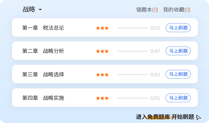 章节刷题 章节刷题