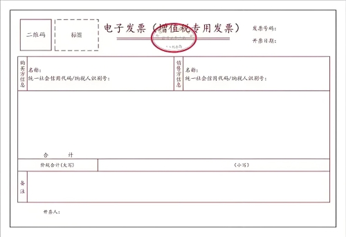 增值税全面数字化电子发票