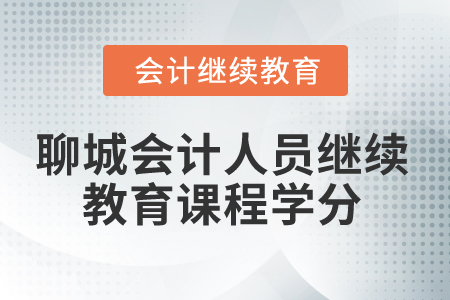 2025年聊城会计人员继续教育课程学分 2025年聊城会计人员继续教育课程学分