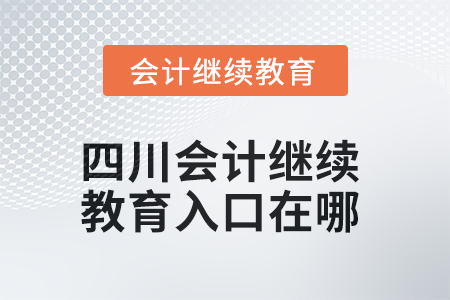 2025年四川东奥会计继续教育入口在哪？