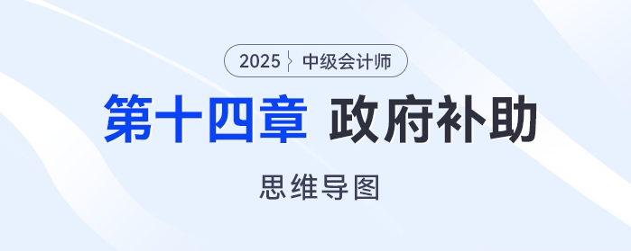2025年中级会计实务思维导图——第十四章：政府补助
