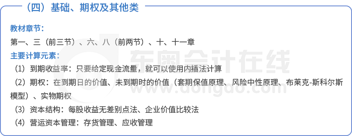 四基础、期权及其他类