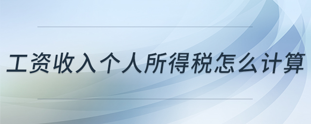 工资收入个人所得税怎么计算 工资收入个人所得税怎么计算