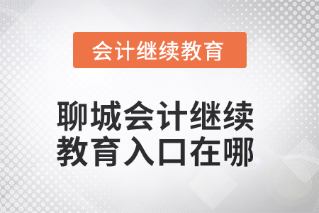 聊城2025年会计继续教育入口在哪？