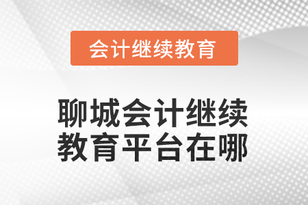 2025年度聊城会计人员继续教育平台在哪？